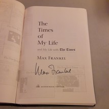 SIGNED - The Times of My Life and My Life with The Times - Max Frankel (HC 1999) - £15.02 GBP