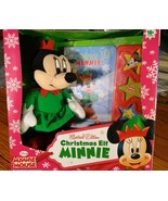 Disney Christmas Elf Minnie Mouse Ltd Ed. 2013 w/ Book by Publications Intl - £33.22 GBP