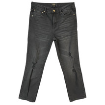 RACHEL Rachel Roy Jeans Black Athena Wash Distressed Stretch Mid Rise Size 10/30 - £14.98 GBP