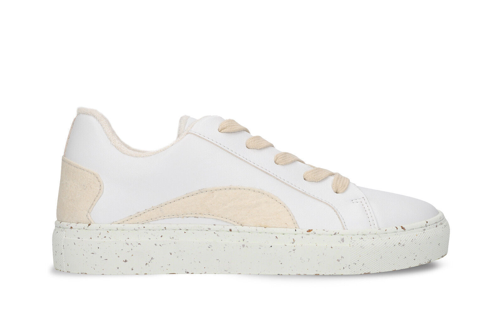 Vegan low-top white sneakers women men lace-up casual apple leather basic online