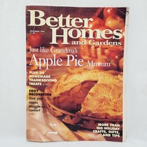 Better Homes and Gardens Magazine November 1995 Apple Pie Thanksgiving Treats - £7.89 GBP
