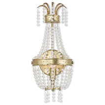 Livex Valentina 1 Light Wall Sconce In Hand Applied Winter Gold - $10,917.22 MXN