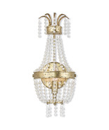 Livex Valentina 1 Light Wall Sconce In Hand Applied Winter Gold - $585.71