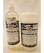 Michel Design Works Kitchen &amp; Home HONEY ALMOND Dish Soap &amp; Multi-Surfac... - £36.17 GBP