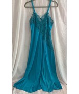 Fredericks Of Hollywood Women&#39;s Size LARGE Floor Length Emerald Green La... - $25.00