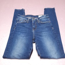 Bridge By Gly Buckle Jeans Women 24 Blue High Rise Ankle Skinny Ladies Pants - £18.33 GBP