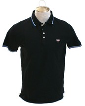 Diesel Black Short Sleeve Polo Shirt Men&#39;s NWT - £79.48 GBP