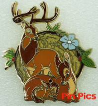 Disney Bambi Family 80th Anniversary Limited Release Bambi &amp; his Mom &amp; Dad pin - £12.65 GBP