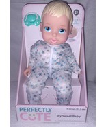Perfectly Cute My Sweet Baby Blonde Blue Eyes Boy Doll in Sleeper 14&quot; New - $20.88