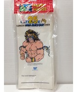 Vintage 1991 WWF Ultimate Warrior Lunch Bags - Sealed Pack of 25 NOS Col... - £11.58 GBP
