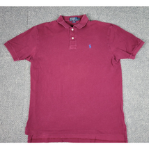Polo by Ralph Lauren Shirt Men Large Red Maroon Sleeve Pony Preppy Golf ... - $377.86 MXN