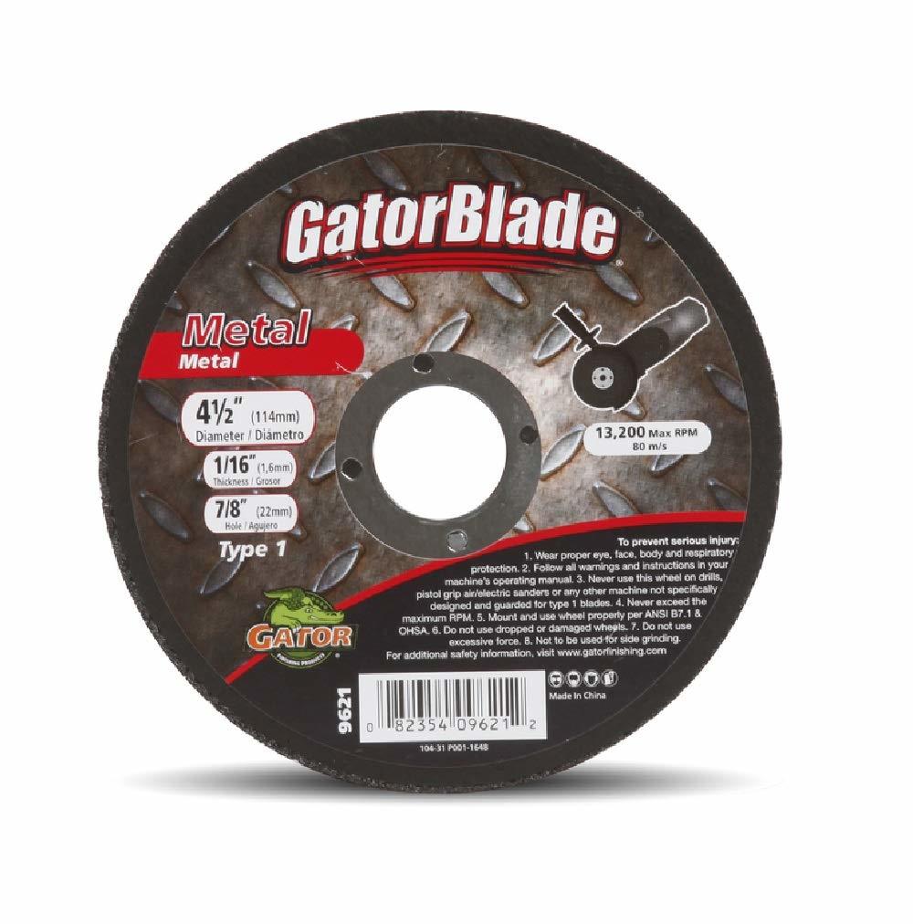 Gator 9621 Type 1 Metal Cut-Off Wheel, Aluminum Oxide - $16.40