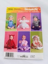 Simplicity Pattern 2835 Angel Devil Baby Costume Halloween Size XS S M L  Uncut - £11.03 GBP