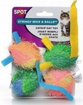 Spot Spotnips Stringy Mice &amp; Balls Catnip Toy - £22.36 GBP