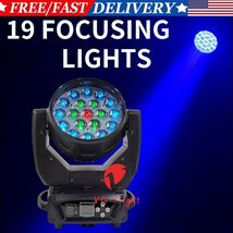 RGBW 4 in 1 Moving Head LED Wash Light 19x15W Zoom Focus Disco Stage Lig... - $249.00