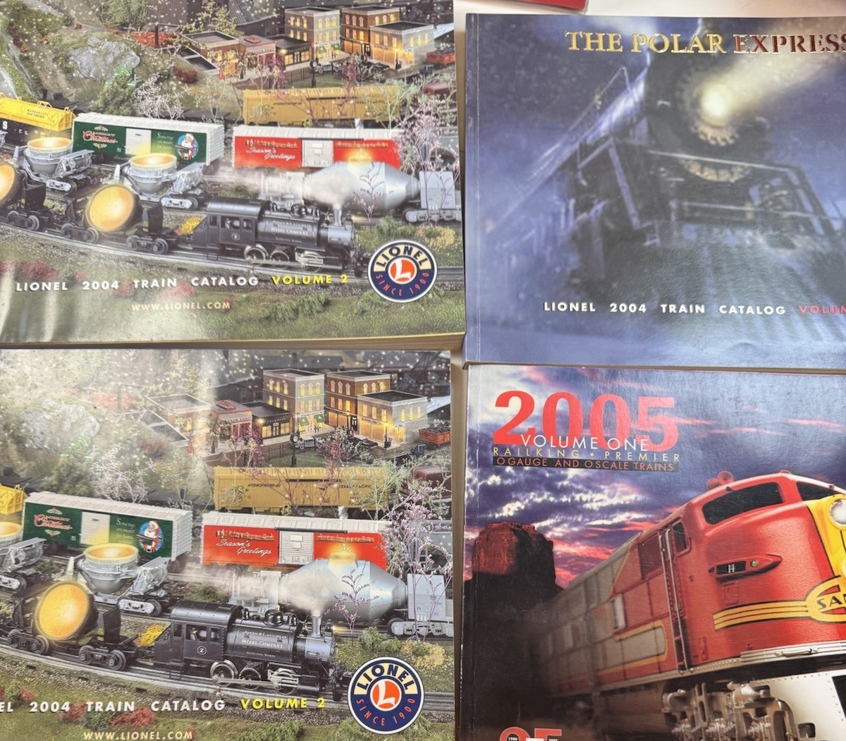 Vintage Lionel Train Catalogs- Lot Of 4 - 2004- 2005- Great Condition - $17.77