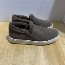 Blondo Gia Waterproof Dark Taupe Suede 6M Slip on Sneaker - $32.60