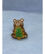 Miniature Mouse Eating Christmas Tree Cookie Figure Knick-Knack - £3.30 GBP