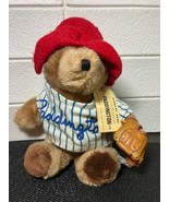 Paddington Bear Baseball Mitt EDEN Toys Plush Teddy Bear 7&quot; Used w/ Tag ... - £7.37 GBP