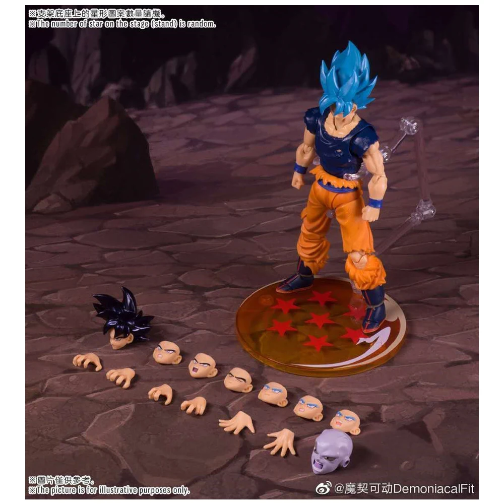 Dragon ball super demoniacal fit super saiya god blue son goku zamasu pvc statue action thumb200