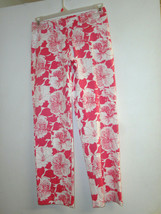 Key West pink and white cotton pants   Size 2    - £18.16 GBP