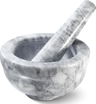 Mortar and Pestle Set - Small Grinding Bowl Container for Guacamole, Spices, Sal - £17.78 GBP