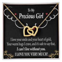 To My Girlfriend Heart of Gold Inseparable Necklace - £53.44 GBP+