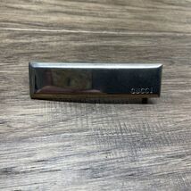 Gucci Logo Bar Plate Slim Belt Buckle Silver Tone Estate Jewelry Find KG JD - $24.75