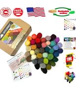 Soft &amp; Vibrant 40-Color Felting Wool Kit – Your Gateway to Creative Mast... - $1,105.91 MXN