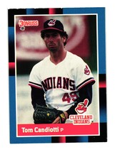 1988 Donruss #377a Tom Candiotti Cleveland Indians - £2.35 GBP