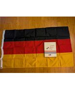 West Germany National Dura-Lite Nylon Flag 3 X 5 FT Brass Eyelet Dettra-... - $46.77