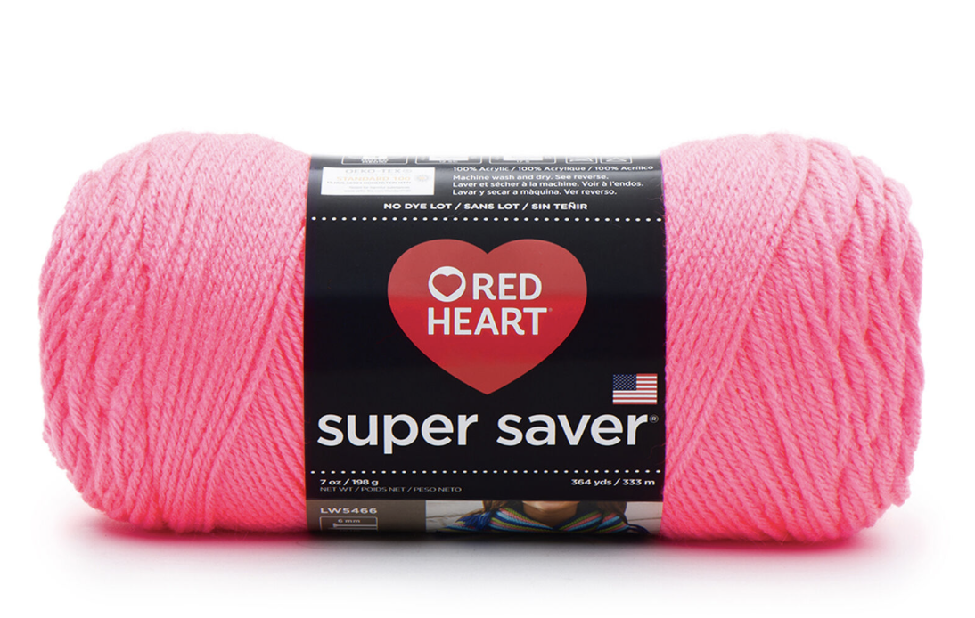 Primary image for Red Heart Super Saver Yarn, Pretty 'N Pink, 7 Oz. Skein