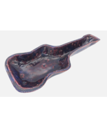 Guitar Art Pottery Dish Bowl Trinket Ring Jewelry Tray Key Urban MCM Decor  - $27.69