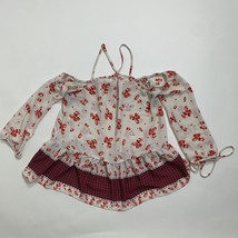 Sienna Sky Womens Shirt Size XS Pink Floral Cold Shoulder Flowy Top - $86.79 MXN