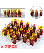 21pcs Japanese Samurai Bushi Warriors Custom Minifigure Set E - $550.05 MXN