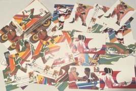 1984 Olympic Los Angeles Postcard Collector Set HUGE 100+ Cards - $98.01