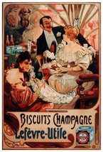 2534.Biscuits Champagne french Poster.Nouveau Home decor interior room design - £12.91 GBP+