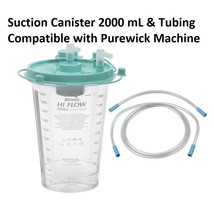 Suction Canister 2000 mL and 2 Tubing 15&quot; , 6 Foot for Urine collection ... - $31.35