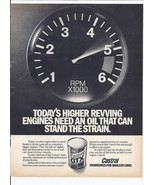 80&#39;s Castrol GTX Motor Oil Print Ad Automobile Car 8.5&quot; x 11&quot; - $27.31 CAD