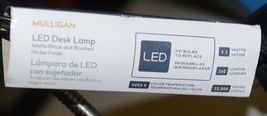 Style Selections 1237436 LED Desk Lamp Matte Black Brushed Nickel Finish image 4