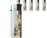 Famous Landmarks D12 Lighters Set of 5 Electronic Refillable Neuschwanst... - £12.62 GBP