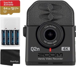 Zoom Q2n-4K Ultra High Definition Handy Video Camera Recorder for Musicians + - £279.69 GBP