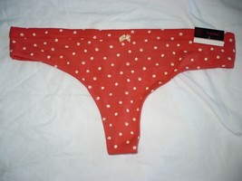 No Boundaries Women&#39;s Cotton Thongs Coral Fire Dots Size 3XL (10) NEW - £7.21 GBP