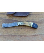 damascus custom made folding knife From The Eagle Collection 8767PR - $39.59