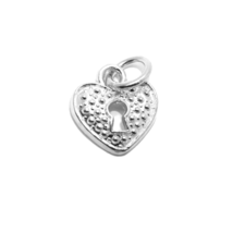 .925 Sterling Silver Heart Locket Pendant Charm - $24.99
