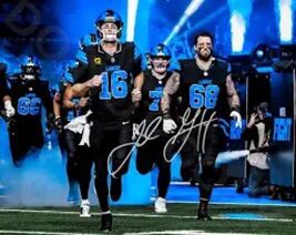 NFL Football Detroit Lions Poster Art Print Vintage 12x8 Metal Sign g - $34.72 CAD