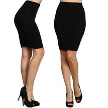 M-Rena Stretch-Knit Pencil Seamless Sweater Skirt. One Size - £11.95 GBP