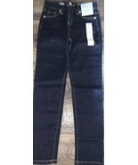 Cat &amp; Jack ~ Girl&#39;s Super Skinny Denim Jeans Adjustable Waist Dark Wash ... - $20.29 CAD