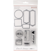 Decorative Dies and Stamp Set Homemade Labels - $1,005.68 MXN