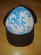 OAKLEY MEN&#39;S BROWN ADJUSTABLE CAP W/BLUE/WHITE FRONT DESIGN-EXCELLENT-WO... - $9.99